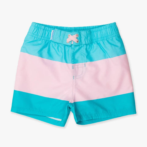 Swim Trunks - Neon Pool Party Color Block