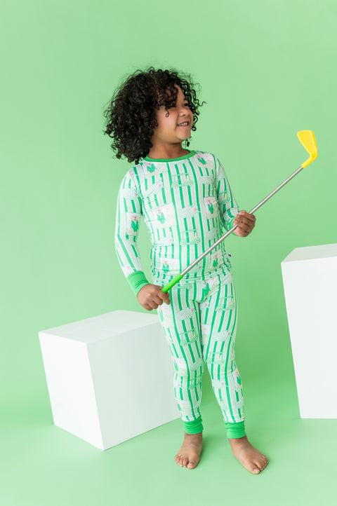 Masters Inspired Bamboo Kids Pajamas - Green
