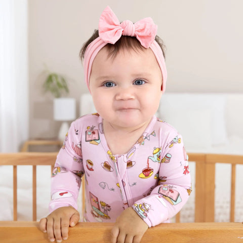 Bamboo Convertible Footie - Tea Party