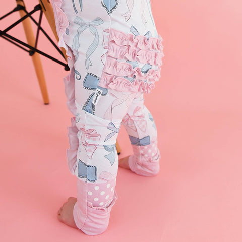 Samantha Bows Zip Bamboo Pajama
