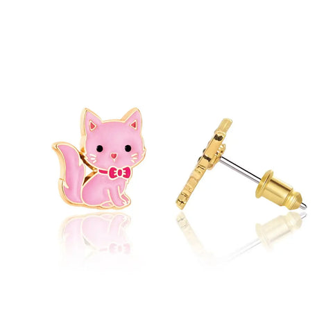 Cutie Stud Earrings | Pink Kitty