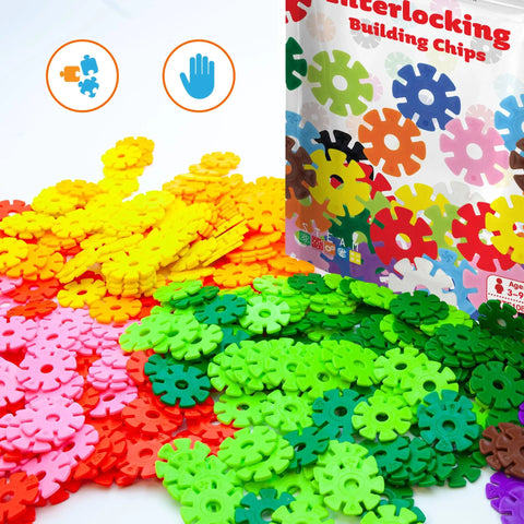 Building Chips Interlocking Disc Blocks (300 Pieces)
