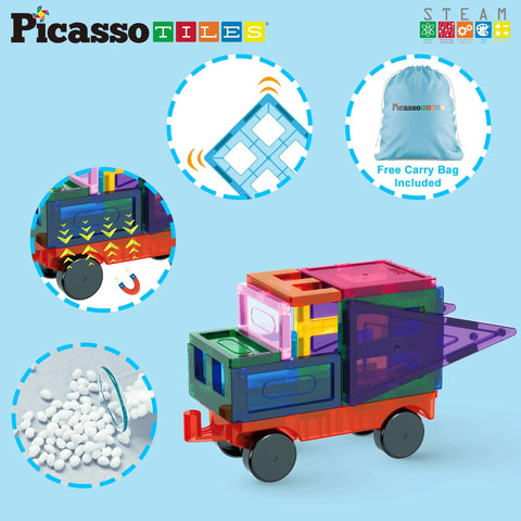 Magnetic Tile Building Block Set (101 Pieces)