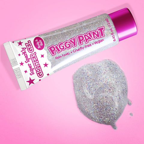 Super Sparkly Hair & Body Fine Glitter Gel - White