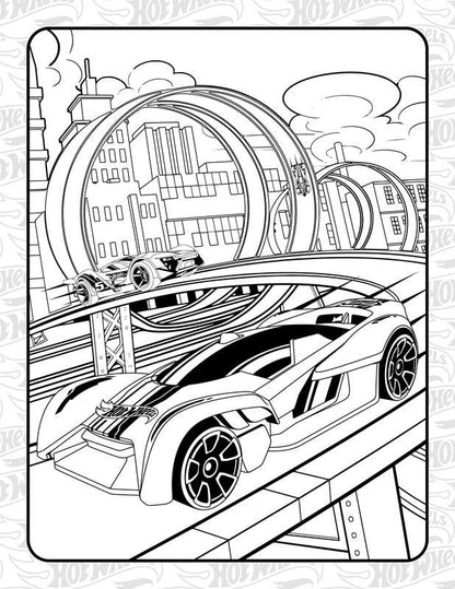 Hot Wheels: Giant Coloring Book