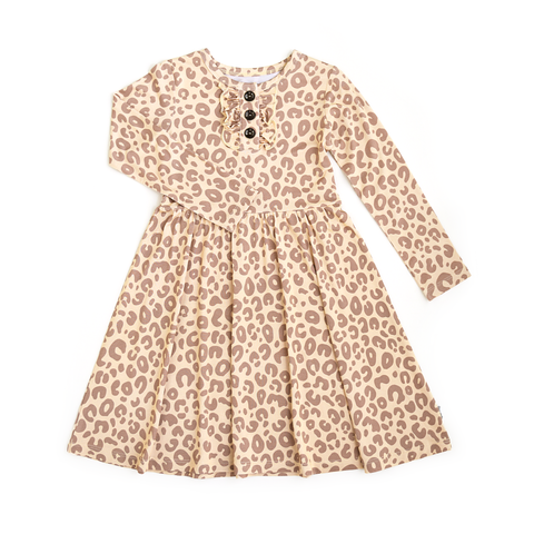 Amari Leopard Bamboo Twirl Dress