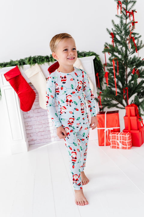 Hangin' with Santa Bamboo Pajama Set for Kids
