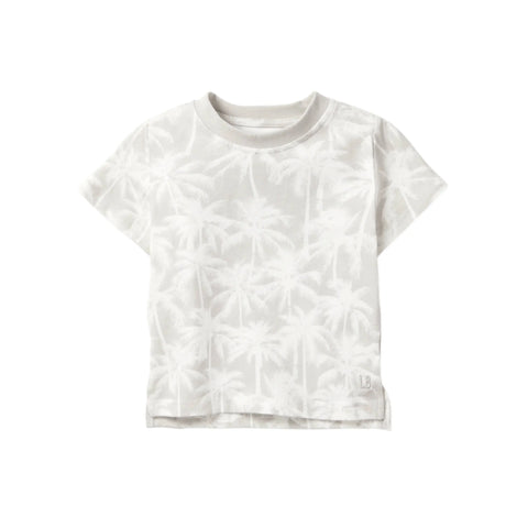 Palm Print Tee - Frost