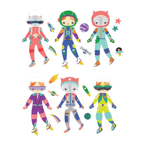 Space Cat Magnetic Tin Puzzle