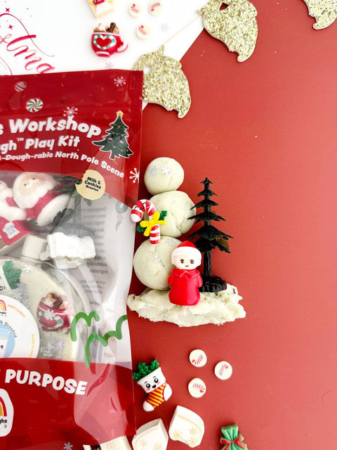 Santa's Workshop KidDough Play Kit | Milk & Cookies Scented