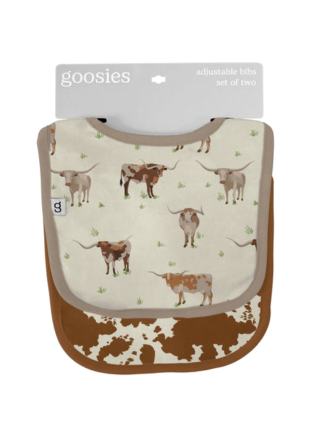 Longhorns Cows Bib Set 