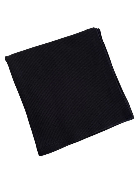 Organic Ribbed Swaddle - Black