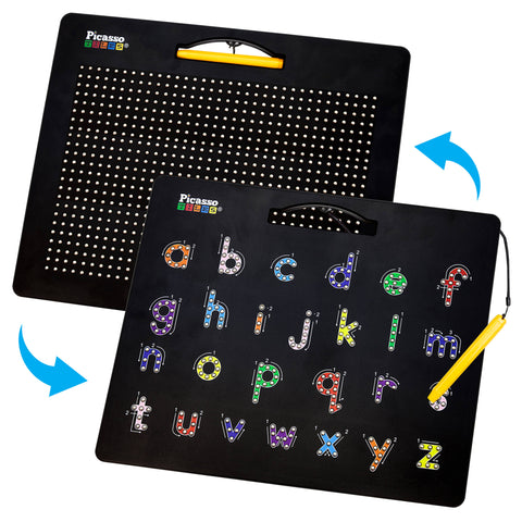 PicassoTiles Double-Sided Magnetic Drawing Tablet Pad