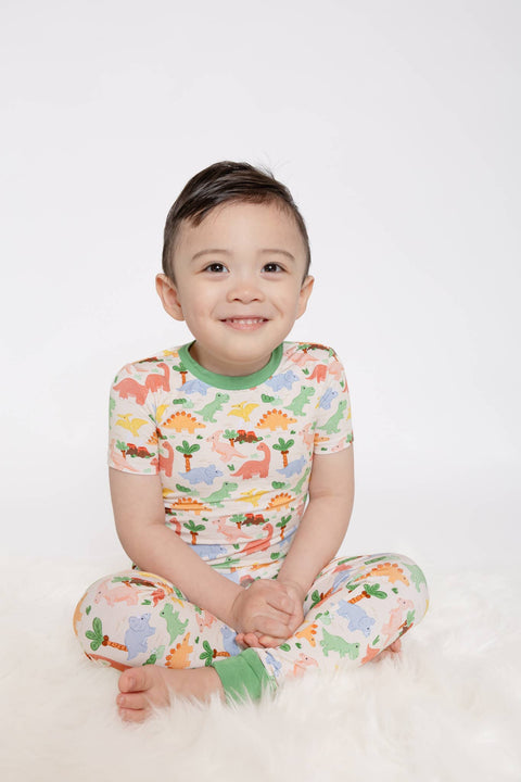 Dino Bamboo Pajama Set for Kids