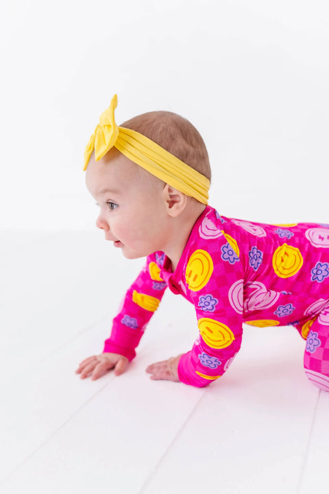 Electric Smiles Bamboo Convertible Footie