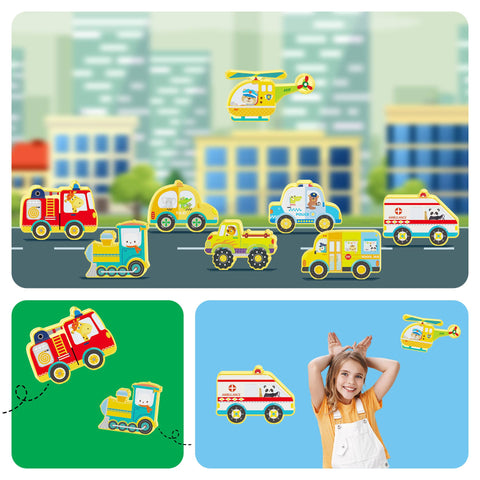 PicassoTiles Metro City Magnetic Action Figures (8 Pieces)