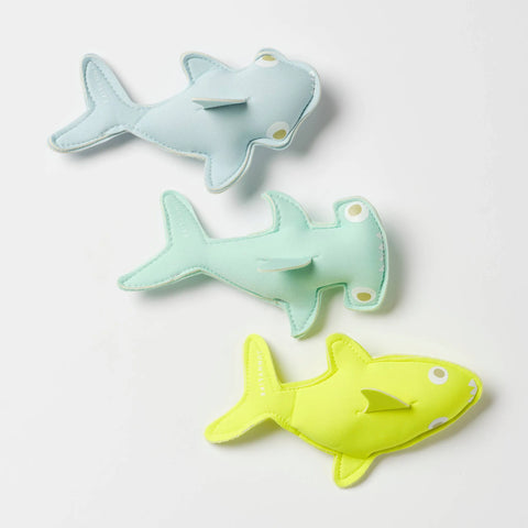 Dive Buddies Set - Salty the Shark Aqua Neon Yellow