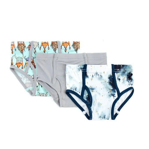3 Pack Boy's Bamboo Brief Underwear - Bestseller Trio