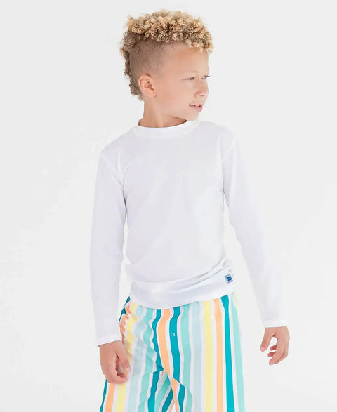 Long Sleeve Rash Guard - White