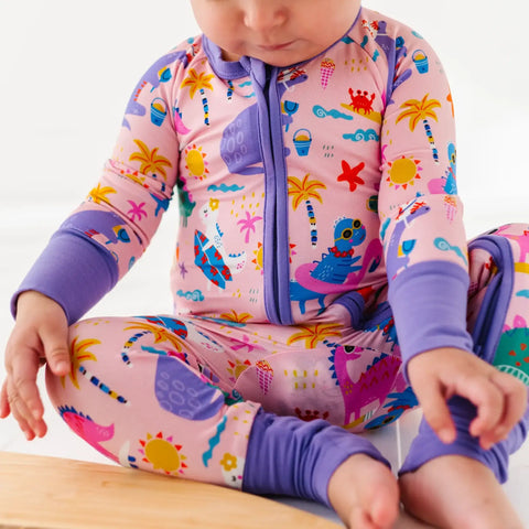 Diva Dinos Bamboo Convertible Footie