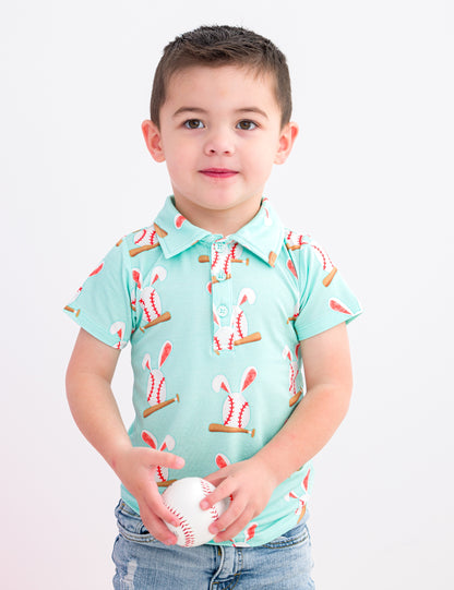 Baseball Bunnies Polo Shirt