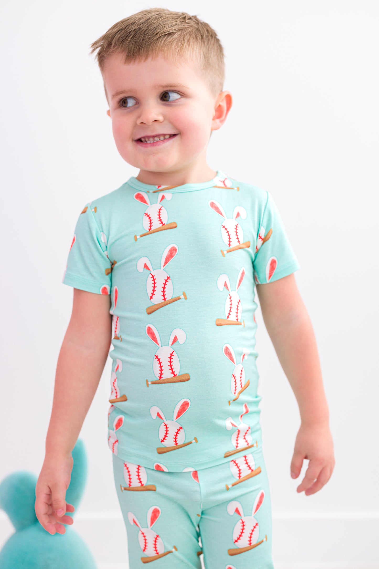 Baseball Bunnies 2 Piece Pajamas