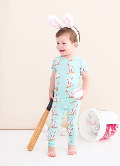 Baseball Bunnies 2 Piece Pajamas