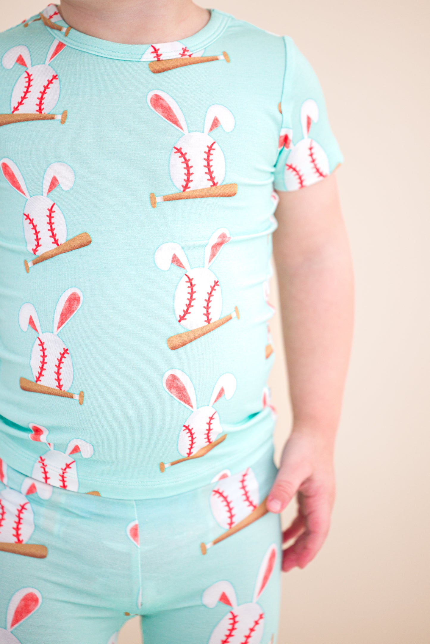 Baseball Bunnies 2 Piece Pajamas