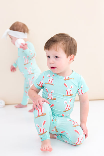 Baseball Bunnies 2 Piece Pajamas