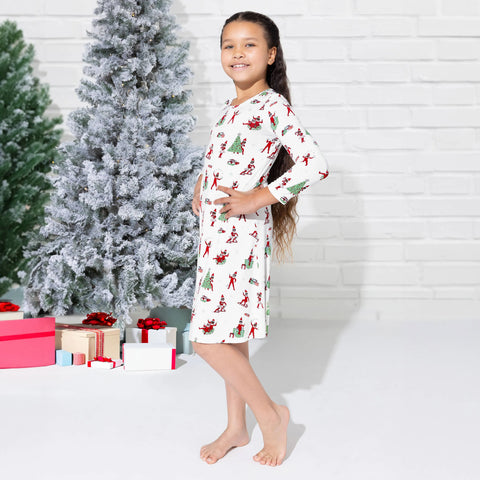 Long Sleeve Bamboo Dress - The Elf on the Shelf