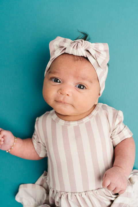 Blush Stripe Bodysuit Bamboo Dress