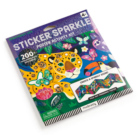 Rainforest Life Sticker Sparkle Poster Activity Kit