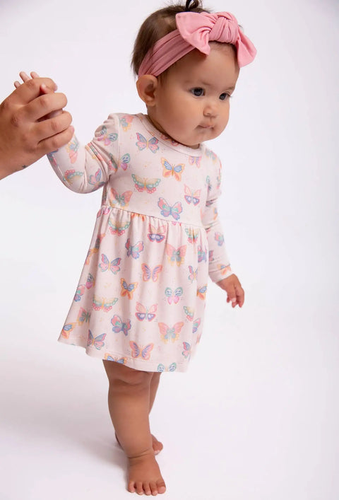 Butterfly Bliss Bamboo Bodysuit Dress