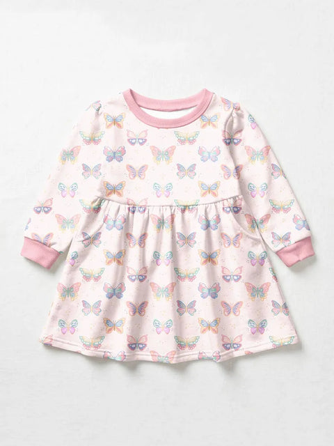 Butterfly Bliss Sweatshirt Dress
