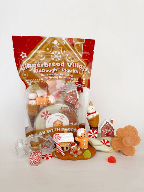 Gingerbread Village KidDough Play Kit | Gingerbread Scented