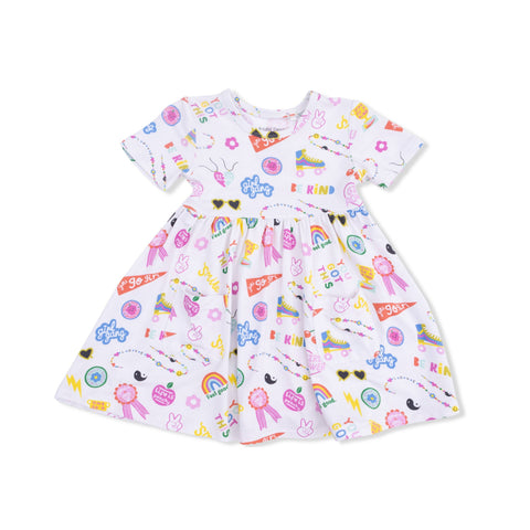 Twirly Dress with Cartwheel Short - Girl Power