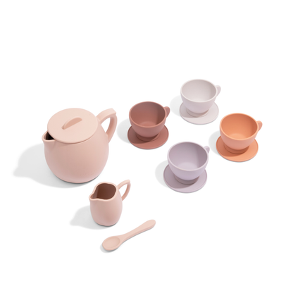 Kids Pretend Play Silicone Tea Set (Petal)