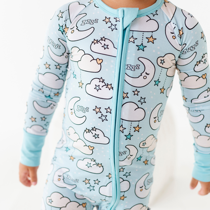 Blue Starry Slumber Convertible Footie