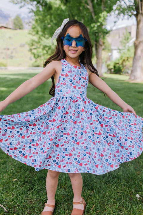 Sofia Dress - Blue Celebration