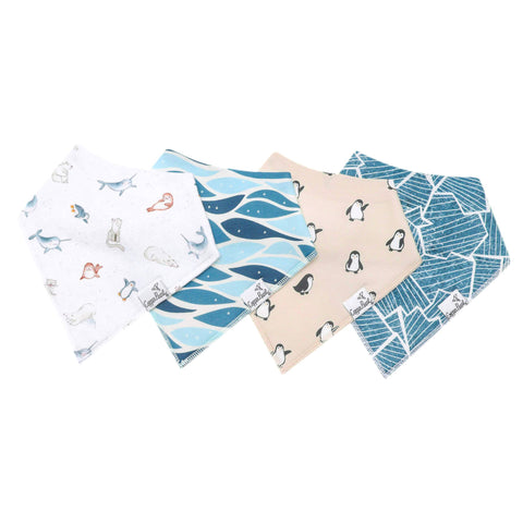 4 Pack Baby Bandana Bibs - Arctic Wonder