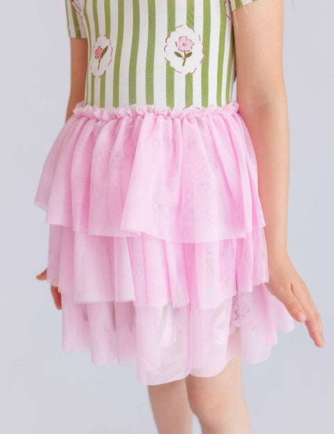 Girls Bamboo Tulle Tutu Dress - Rosie's Meadow