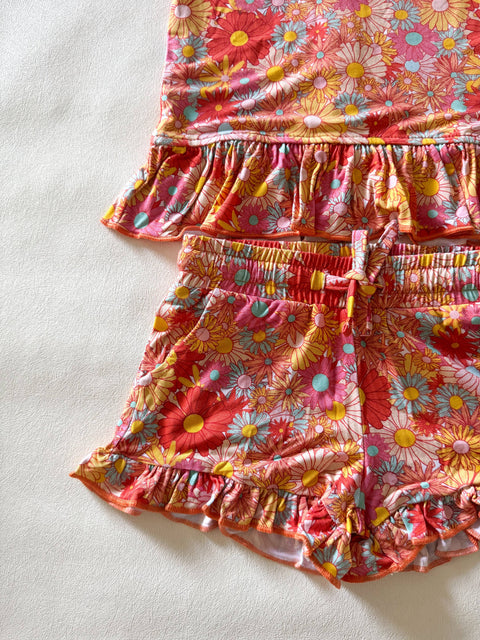 Bamboo Top and Short Set - Summer Bloom
