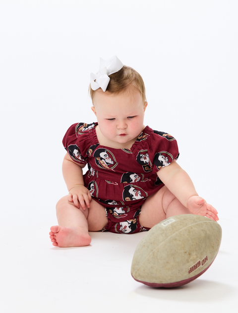 The FSU Seminoles Puff Sleeve Onesie