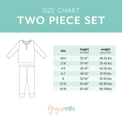 Kaia Ruffle Kids Bamboo Pajama Set