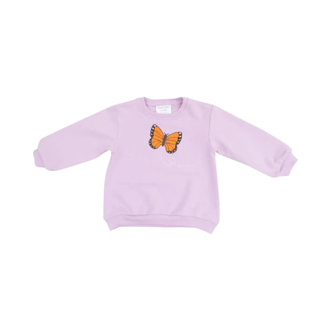 Oversize Sweatshirt - Monarch Butterflies And Milkweed