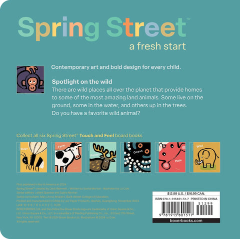 Spring Street Touch and Feel: Wild by Boxer Books