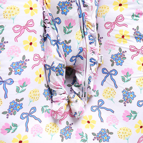 Evie Ruffle Zip Bamboo Pajama