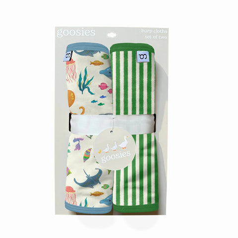Ocean Friends Burp Cloth Set