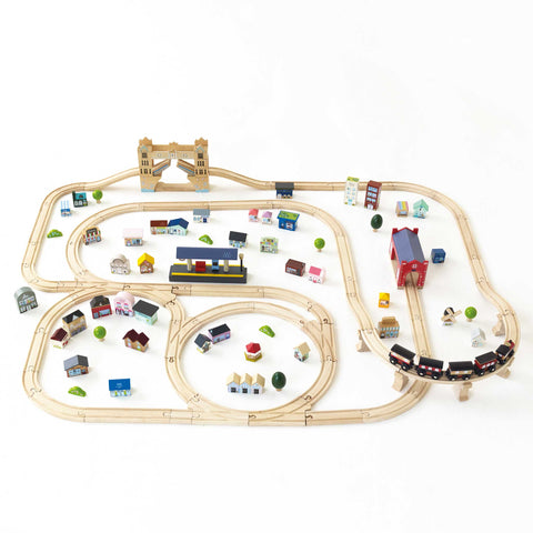 London Wooden Train Set