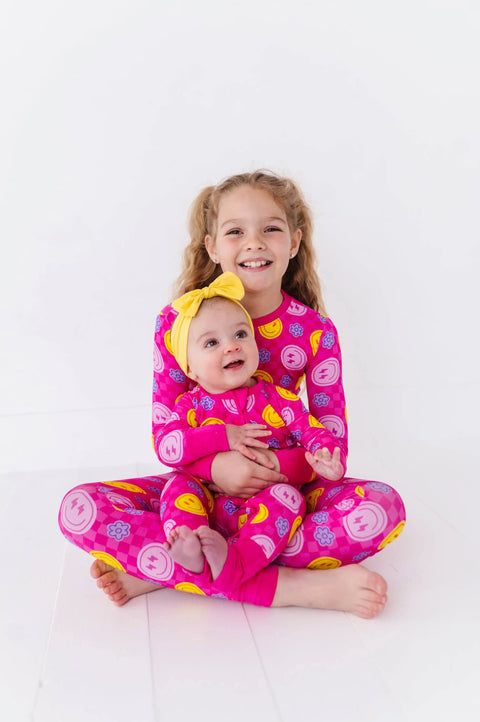 Electric Smiles Bamboo Convertible Footie